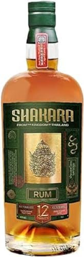 SHAKARA - 12 ans - Rhum - 45.7% Alcool - Origine : Thailande - Bouteille de 70 cl