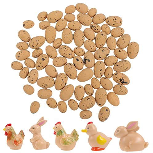 MAGICLULU 1 Satz Ostern selber Machen Miniatur-Kükenfigur osterkranz DIY zubehör Modelle Dekor Ornament Ostern Miniatur Eier Kranz DIY miniaturen Tier Ente Lieferungen Hase schmücken Plastik