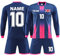 ORYG Personalised Long Sleeves Football Shirts Kit Mens Girls with Name Number Team Logo Custom Football Jersey for Boys