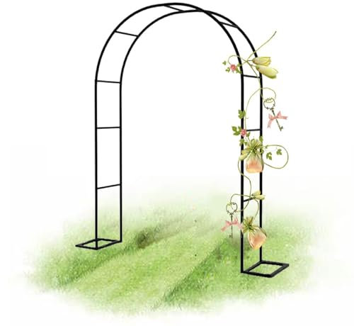 Arche de Jardin W120XH220CM W140XH230CM W180XH220CM Arceau À Rosiers Support pour Plantes grimpantes, Tonnelle De Pergola Pergola de Jardin Romantique en Fer Forgé (Taille : W180XH220CM)