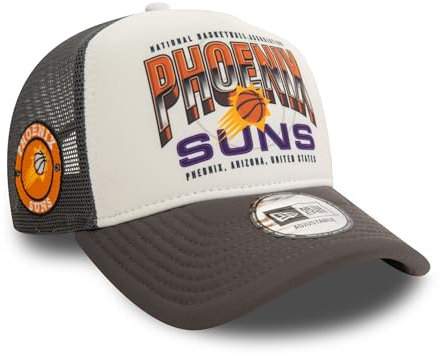 New Era Phoenix Suns NBA Truckerkappe Snapback Teamlogo Basketball weiß grau - One-Size