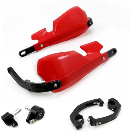 VSESTCDPB Für Africa Twin CRF1000L DTC Motorrad Windschutz Griff Handschützer Motocross Handprotektoren Handschützer(Rot)
