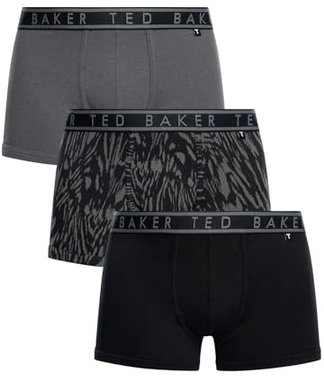 Ted Baker Herren 3 Packungsstämme, Mehrfarbig, M