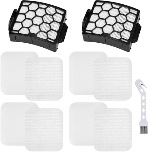 NV602UKT Filter Replacement for Shark Lift Away NV602UK NV612UK NV612UKT NZ690UK NZ690UKT NZ691UK NZ691UKT NV702UK NV702UKT NZ710UK NZ710UKT Upright Vacuum, 2 HEPA Filters and 4 Foam & Felt Filters