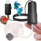 Mini USB Fish Tank Air Pump, Ultra Silent Aquarium Air Aerator with Air Stone, Portable Oxygen Bubbler, Energy Saving, High Efficiency, 1W-2W, Includes Silicone Tube