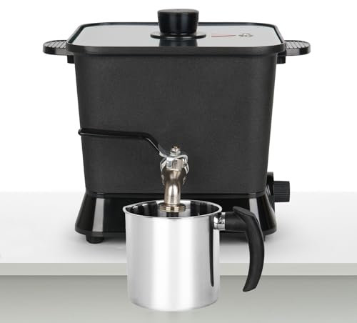 Marvenoria Wax Melter for Candle Making, 4.3L Electric Candle Wax Melting Pot with Pour Spout and 1.2L Pot - UK Plug