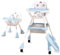 JUPPLIES Tronas de Bebe - Trona de Bebe Evolutiva 2 en 1 con Doble Bandeja y Arnés con 5 Puntos - Silla de Comer Portatil para Bebe hasta 30kg - High Chair Cadeira Bebe Refeições