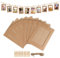 Luxoraiova 10 guirnaldas de fotos con grapas, marco de papel kraft para manualidades, 11,5 x 15,5 cm, decoración de pared, marco de fotos de cartón para cumpleaños, bodas, fiestas, aniversarios