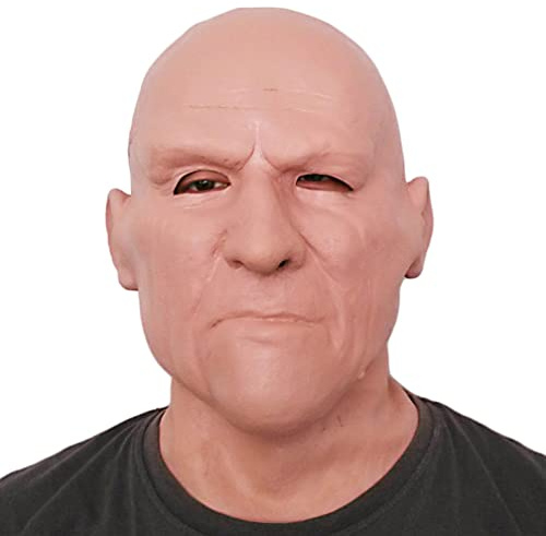 Generisch Hworks Old Man Mask Halloween Cosplay Prop Party Full Face Cover