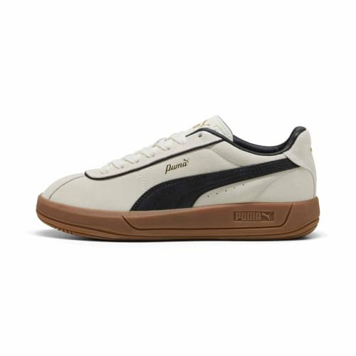 PUMA Damen Club Klassika Sneakers 41, Warm White Black Gold