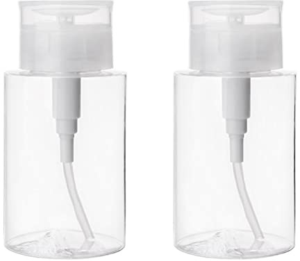 HAKIDZEL 2pcs Empty Reusable Pet Travel Bottles for Liquid Dispensing Sub-packing Bottle Flip Cap for Cleansing Water Holder for Travel Toiletries