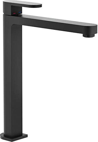 Nobili Rubinetterie UP94713BM Miscelatore Lavello Cucina Alto, Nero Opaco