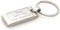 Personalised Satin Chrome Wave Design Keyrings for Men and Women | Car Key Accessories | Unique Keychains, Tags & Gifts | Ideal for Keys, Bags & Crafts | Matching Sets for Couples
