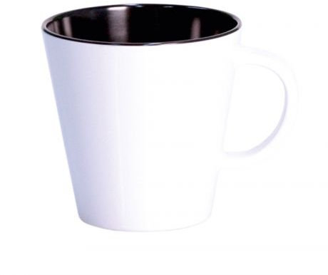 Gimex Tasse Linea weiß-schwarz
