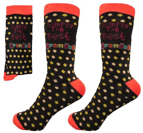Simply The Best Grandad Novelty Socks For Men Designer Socks Fathers Day Christmas Birthday Gift