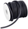 NBEADS 1 Rollo 10M Cordón de Caucho Negro, 5mm Cordón Sólido Elástico Redondo para Hacer Manualidades de Joyería DIY