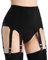 Aedericoe Oberschenkel Strumpfgürtel Stretch Strapsgürtel Gürtel für Dessous Oberschenkel Strümpfe, Schwarz, L
