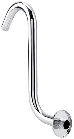 Brausearm 8 Zoll 201 Edelstahl Rise S-Curved Schwanenhals Dusche Verlängerungsarm Badezimmerzubehör