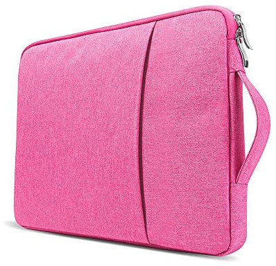 Microsoft Surface Pro Laptop Sleeve Pouch Bag - 12.3 Compatible with Pro 2017, 6, 4, 3 - 12 Inch Tablet Bag with Handle (Pink)