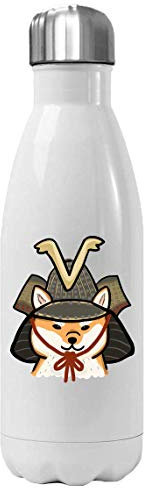 Luckyprint Cute Cartoon Shiba Inu Samurai Art 350ml Wasserflasche Thermal