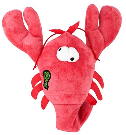 goDog Action-Plush-Hummer, animiertes Quietsch-Spielzeug für Hunde mit Chew-Guard-Technologie, Rot, Einheitsgröße