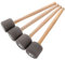 MILISTEN 4Pcs Maillets de Grosse Caisse Bâtons Maillets de Percussion de Maillet en Mousse avec Accessoires D'instruments à Manche en Bois Gris