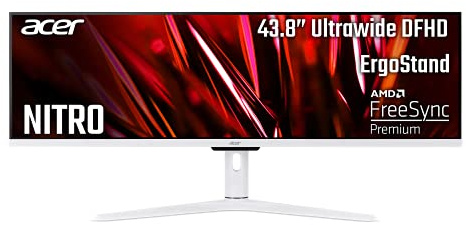 Acer Nitro XV431C Pwmiiphx 43.8 DFHD (3840 x 1080) UltraWide Gaming Monitor | AMD FreeSync Premium | 120Hz | 1ms VRB | HDR400 | 93% DCI-P3 | 1 x Display Port, 1 x HDMI 2.0 Port and 1 x HDMI 1.4