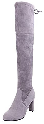 NOAGENJT Stivaletti stringati da donna Cerniera Laterale Stivaletti Donna Stivali stivaletti con zeppa stivaletti uomo pelle stivali corti estivi donna (Grigio,41 EU) shoes