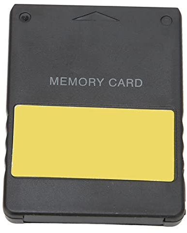LBEC Game Console Memory Card Small stable game data card with free McBoot for (32MB 1.966-yellow sticker)