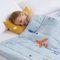HOSUKKO Gewichtete Decke für Kinder, gewichtete Decke für Kinder, 2,3 kg, blaue Flugzeugdecke für Kinder, gewichtete Decke für Kleinkinder, gewichtete Decke für Kinder, 91,4 x 121,9 cm, 2,3 kg