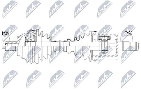 ANTRIEBSWELLE Vorderachse links für Q3 5N 2.0 TFSI NUR ALLRAD