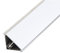 Evotrade Alzatine per piani da cucina, spalletta per top, lunghezza 2 metri in PVC | Colori a Scelta + Accessori (2 tappi finali + 2 giunzioni angolari) MADE IN ITALY (Bianco)