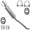 Polmo Mitteltopf Auspuff für Opel Corsa 2 II B Tigra 1 I 1.2 1.4 1.5 D 1.6 1.7 D