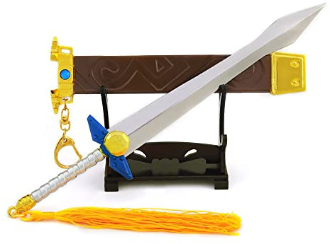Superbuybox Legend of Zelda Link Waffe Schwert Dolch Sheild Actionfigur Spiel Sammlung Schreibtisch Raumdekoration Rucksack Anhänger Geschenk (Zelda Link Biggorons Schwert)