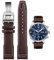 HEYOZURY Uhrenarmband für IWC Watch 20mm 21mm Ersatzband aus echtem Leder Schwarz Blau Braun Ersatz Armband Strap Original for Für IWC Pilot-Serie für Männer