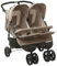 vidaXL Geschwisterwagen Taupe Stahl