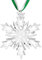 2024 jährlicher Weihnachtsschmuck, Kristall-Schneeflocken-Stern – Weihnachtsbaumschmuck, Anhänger, Kristall-Sonnenfänger, Heimdekoration, Hängedekoration