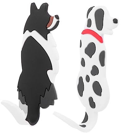 Mobestech 2pcs Fridge Magnets Key Magnet Kitchen Magnet Animals Magnet Hooks Coat Hooks Magnetic Hooks for Refrigerator Magnetic Animals Dog Figurines Cute Calendar Silica Gel