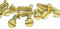 M2,5x4mm Zylinderschrauben mit Schlitz Messing Zylinderkopf Maschinenschrauben 100 Stück Gold