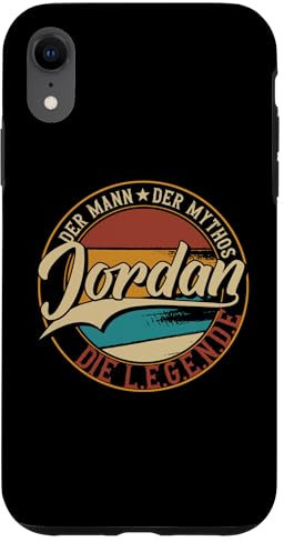 Hülle für iPhone XR Jordan Der Mann der Mythos die Legende Vornamen