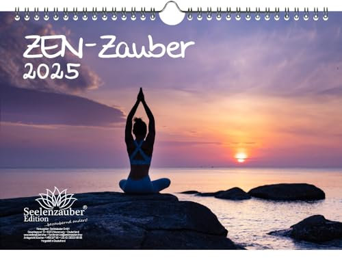 ZEN - Zauber DIN A4 Kalender für 2025 Feng Shui Yoga Entspannung - Seelenzauber