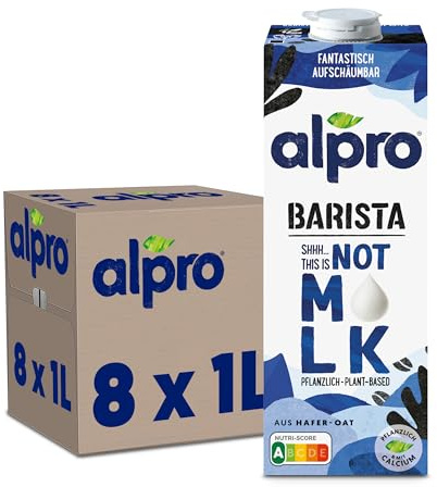 Alpro This is Not Milk Barista – 8x1L – Zum Aufschäumen – Vegan
