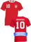 Herren T-Shirt Kroatien Trikot EM 2024 mit eigenem Namen + Nummer - Rot XXL