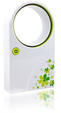HJBFVXV Mobile Air Conditioners Portable Handheld Mini Air conditioner Bladeless fan Tabletop bladeless air cooler(Color:Green)