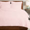 Pizuna 100% Coton Pur Ensemble de Housses de Couette 260x240 cm 2 Personnes Gris Voilet Coton Longue Tige 400 Fils Armure Satin Housse de Couette de Luxe avec Fermeture à Boutons Gris Rose Clair