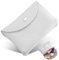 Sugeru®Portefeuille Femme Double Couche Porte Monnaie Femmes en Cuir PU Court 5 Couleurs,Portefeuilles Fermeture Eclaire,Portefeuille Cuir Artificiel avec Grande Capacité,Porte Monnaie Carte (Blanc)