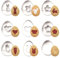 AWOGIPD Formine Biscotti Pasqua, Set di 9 Stampi per Biscotti Pasquali, Coniglietto Pasqua Formine, Formine Biscotti, per la Preparazione Dei Biscotti Pasquali
