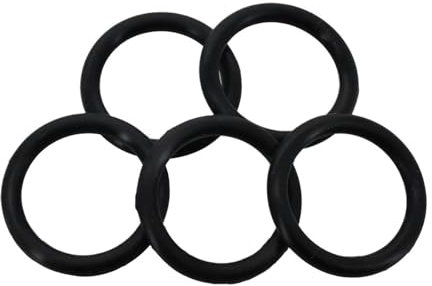 YUQIWANG(レインキのお店) O-Ring-Set aus schwarzem Gummi und Silikon, Dichtung, O-Ring, Unterlegscheibe, NBR-O-Ring, Silikon, Hochdruck-Reparaturöl, Widerstandsband, Dichtring(50Pcs,OD6mm CS1mm)