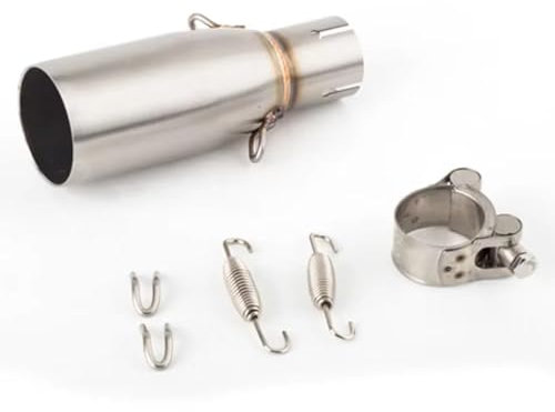 TGFCRUH Mittelteil des Auspuffrohrs Kompatibel Mit Piaggio Für Beverly 125 300 Für MP3 125 250 300 Motorrad Schalldämpfer Auspuff Mittelrohr Modifikationen Der Motorrad Auspuffanlage