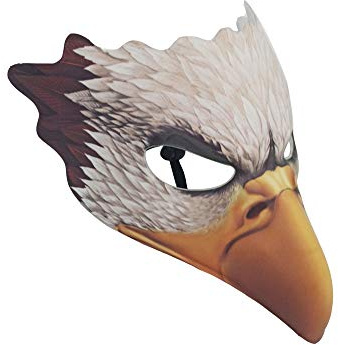 NewL Halloween 3D Tier Halbgesichtsmaske Maskerade Party Cosplay Kostüm für Damen und Herren